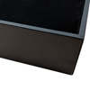 Dacasso Classic Black Leather 17" x 14" Conf. Pad Holder without Coaster Holders A1063